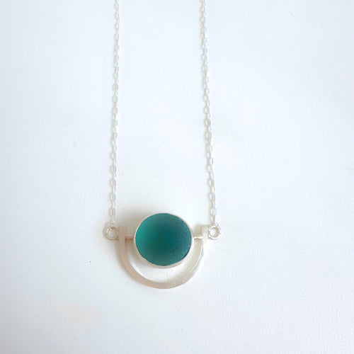 Deep Teal – Half Moon Bay Necklace