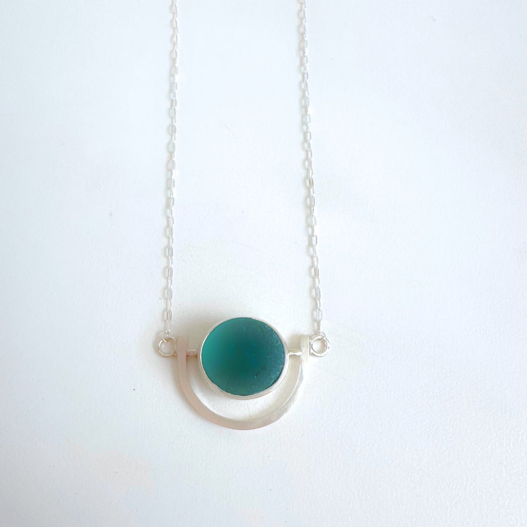 Deep Teal – Half Moon Bay Necklace