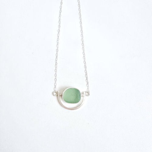 Seafoam Green – Half Moon Bay Necklace