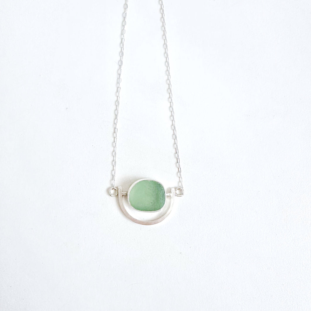 Seafoam Green – Half Moon Bay Necklace