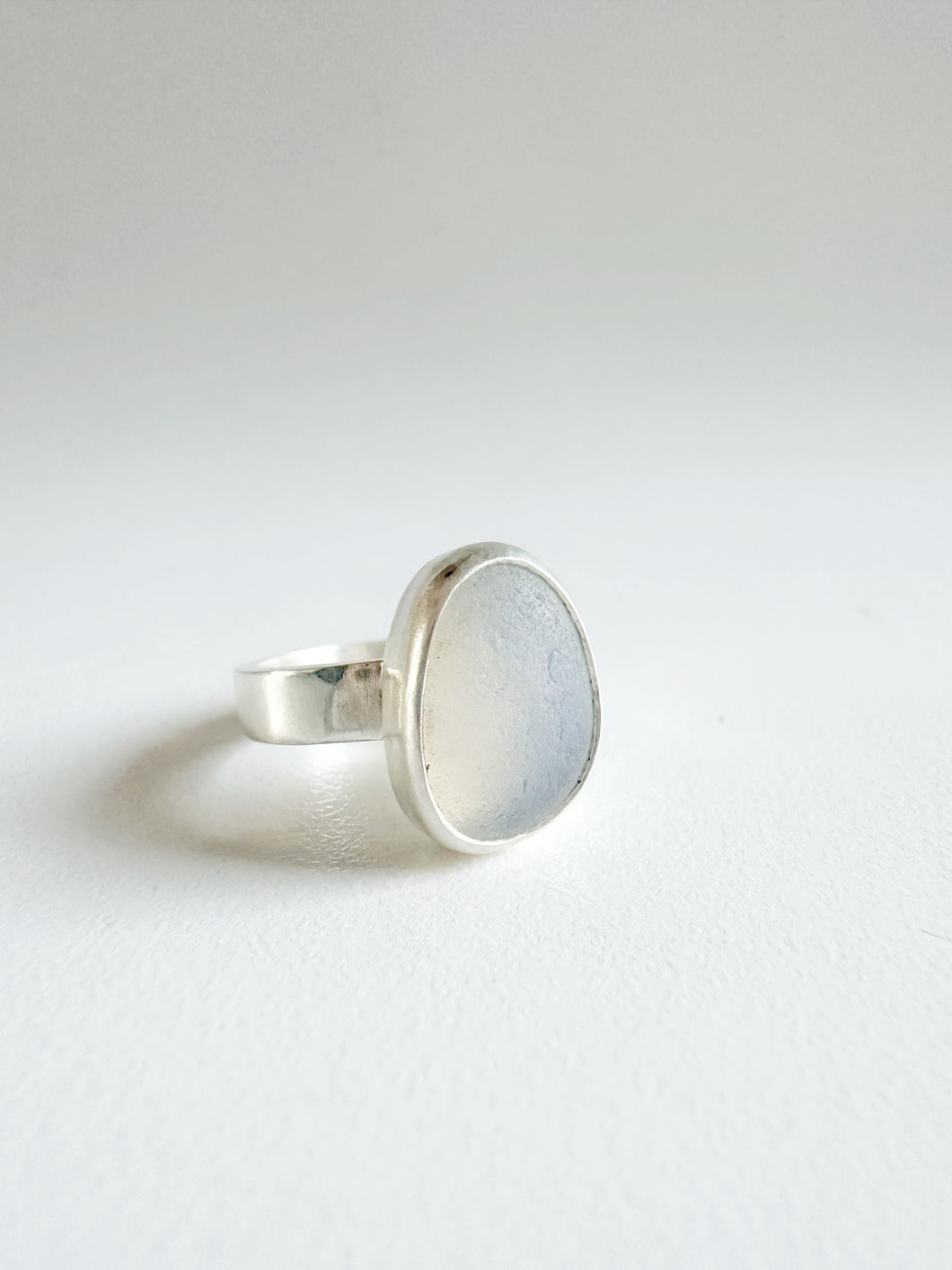 Opalescent Sea Glass Ring