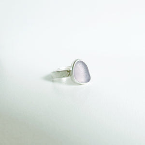 Purple Sea Glass Ring