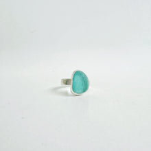 Teal Sea Glass Ring