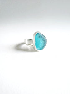 Turquoise Sea Glass Ring