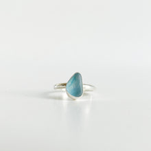 Blue Ocean Sea Glass Ring