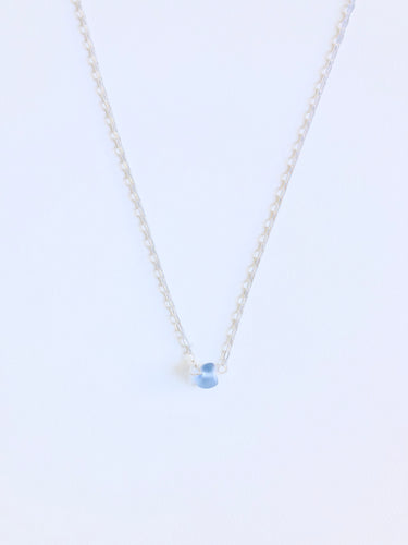 Cornflower Single Sea Glass Necklace